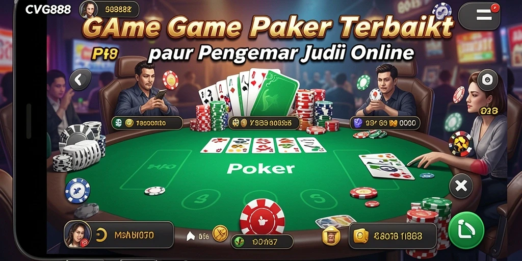 Tampilan antarmuka menarik dan fungsi poker yang intuitif.