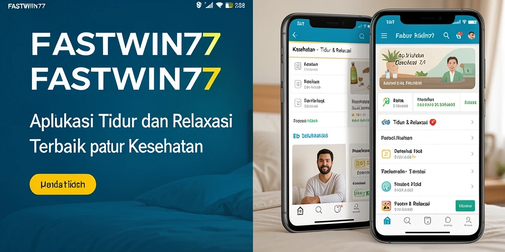 Antarmuka aplikasi FASTWIN77 yang intuitif dan menenangkan.