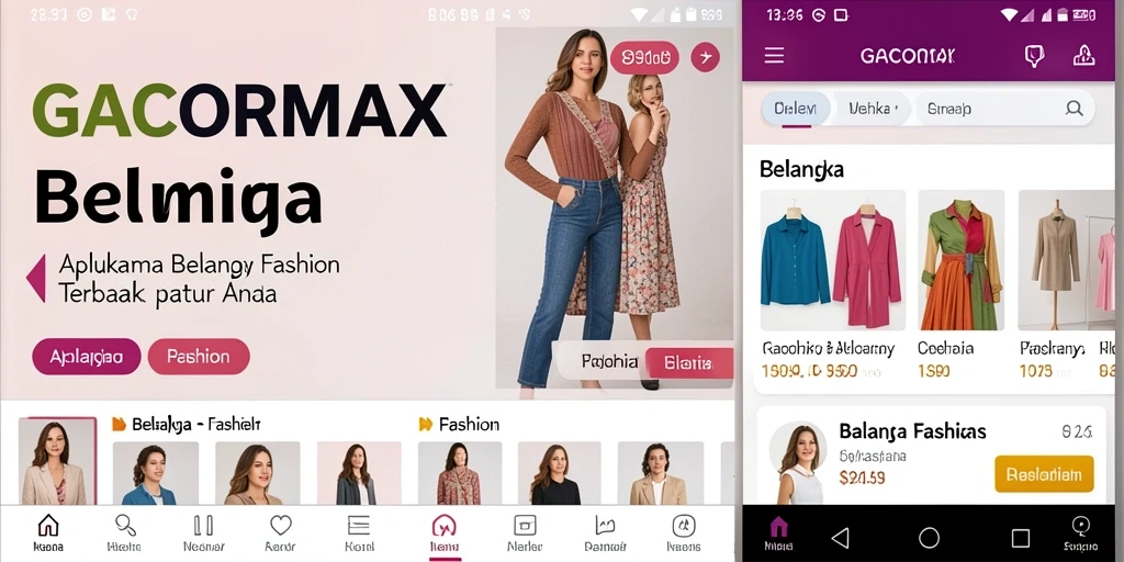 Tampilan antarmuka pengguna GACORMAX yang menarik dan fungsional.