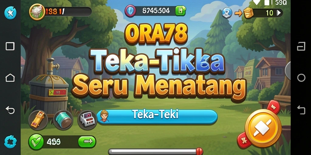 Antarmuka menarik dan beragam teka-teki dalam ORA78.