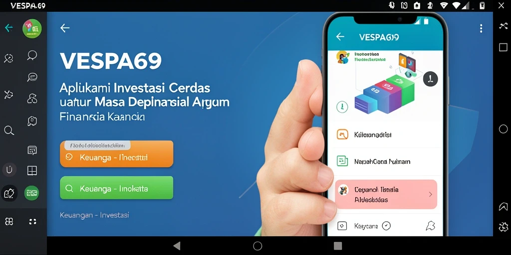 Antarmuka aplikasi VESPA69 yang modern dan mudah digunakan.